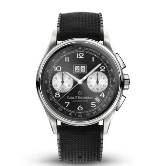 Bucherer Heritage BiCompax Annual Chronograph Automatic Mens Watch 00.10803.08.32.02