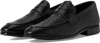 Rockport Cory Mens Slip on Shoes Black Embossed Leather : 11.5 W (EE)