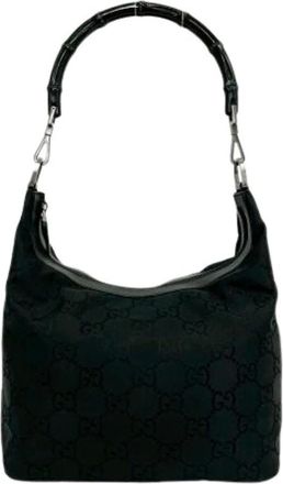 Gucci Pre-owned Shoulder Bags, female, Black, Size: ONE SIZE Pre-owned Vintage Shoulder Bag