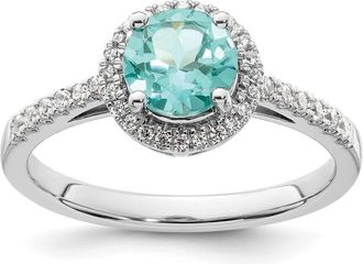 Diamond2Deal 14k White Gold Lab Grown Diamond Wedding Band Ring 1/5Ct Clarity- VS Color- G-H