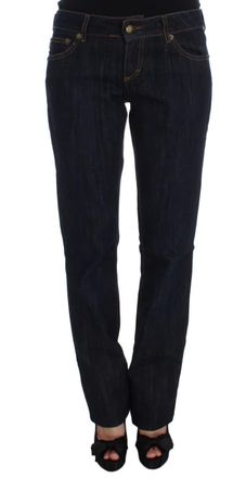 Cavalli Cotton Straight Fit Stretch Womens Jeans