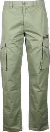 Aspesi Katoenen Casual Broek - Heren - Straight fit broeken - Groen - XL - Katoen - Broeken