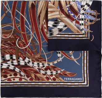 Ferragamo Dames, Accessoires, Blauw, Maat: ONE Size Zijde