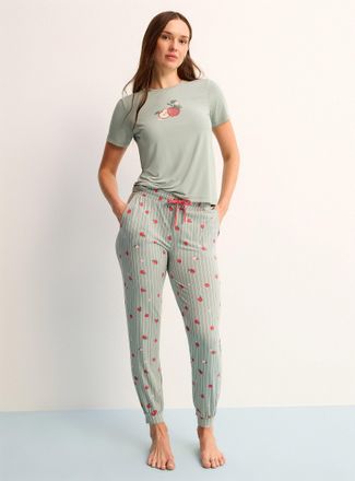 Twik Womens Adorable patterned soft pyjama joggers