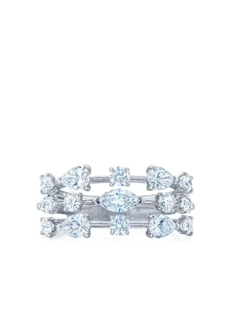 Kwiat Anello Starry Night in oro bianco 18kt con diamanti - Argento