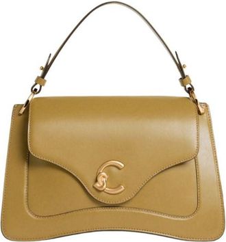 Coccinelle Leather cross body bag shoulder bag C-Me Calf Handbag Seagrass khaki