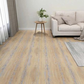 vidaXL Tavole Per Pavimenti Marrone E Grigio 5,11 M&sup2; 55 Pz Pvc Vidaxl
