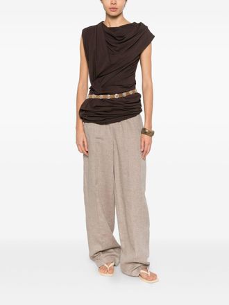 Fabiana Filippi Linen Trousers - Beige