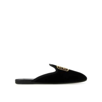 Miu Miu Logo Embroidered Slip On Mules