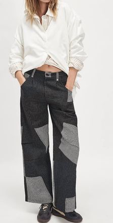 Free People This Or That Trouser In Black Combo