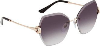 Bulgari Serpenti Grey Gradient Butterfly Ladies Sunglasses BV6105B 20148G 62
