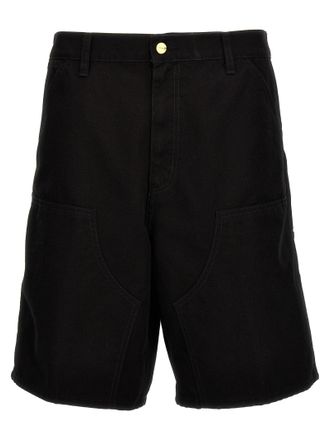 Carhartt Work in Progress Double Knee Bermuda E Short Nero-Uomo