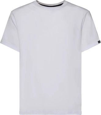 Fay Cotton Jersey T-Shirt - Heren - T-shirts - Wit - 2XL - Katoen - Tops