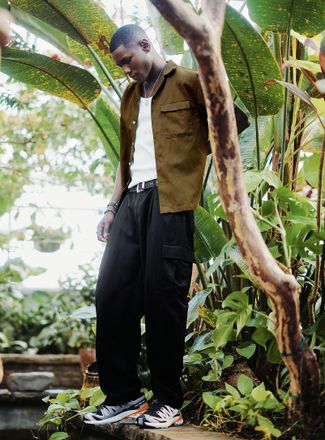 Le 31 Mens Touch of linen cargo pant Madrid fit - Barrel