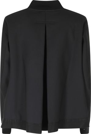 Semicouture Ariella Wool-Blend Zip Bomber Jacket
