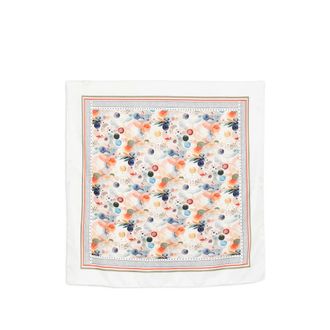 D'Aniello Patterned Border Scarf