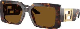 Versace Sunglasses, unisex, Brown, Size: 55 MM Ve4505U Sunglasses