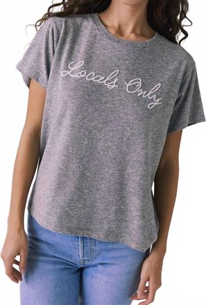 Chaser Locals Only Tee In Grey