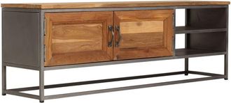 vidaXL Vidaxl - tv Cabinet Recycled Teak and Steel 120x30x40 cm