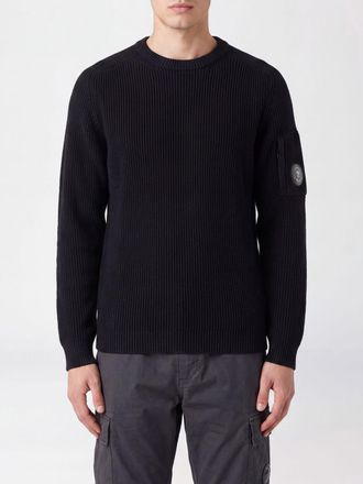 C.P. Company C. P. COMPANY Maglia girocollo in cotone con logo a contrasto