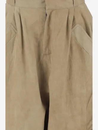 Niccol&ograve; Pasqualetti Womens Jeans Linen-Mix Beige