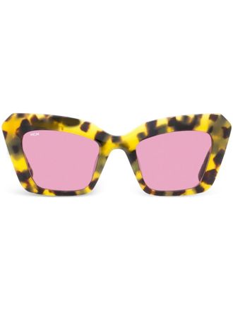 MCM Occhiali da sole 731 cat-eye - Giallo