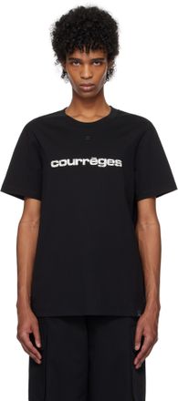 【関税&送料込】Courreges T-shirts and Polos Black AC T-SHIRT - courrèges