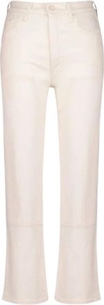 Mother Dames, Jeans, Wit, Maat: W24 Katoen