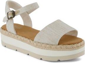 Toms Ronan Platform Sandal in Natural at Nordstrom Rack, Size 9.5