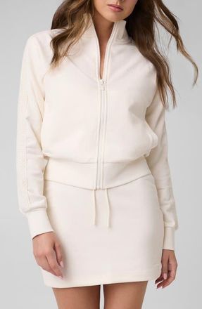 Guess Phoebe Full Zip Sweatshirt in Natural at Nordstrom, Size X-Small