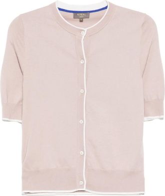 N.Peal T-shirt con bottoni - Viola