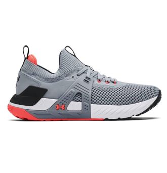 Under Armour Mens Project Rock 4 Training Shoes In Steel/black