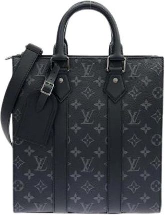 Louis Vuitton Pre-owned Sac Plat Cross Monogram Eclipse Bag - Dames - Vintage Shopper - Zwart - ONE Size - Vintage