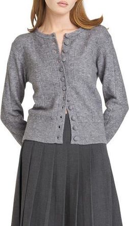 Wayf Cassie Cardigan in Heather Grey at Nordstrom Rack, Size Small