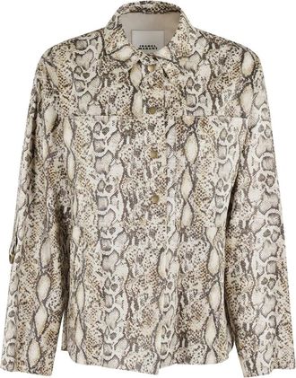 Isabel Marant Florida Shirt - Dames - Overhemden - Grijs - XS - Linnen - Overhemden