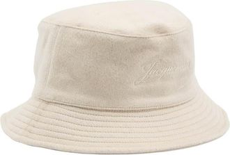 Jacquemus Beige Le Bob Logo Bucket Hat