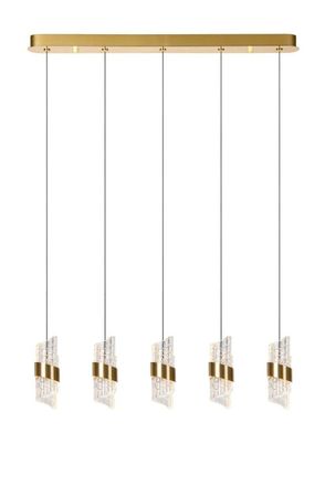 Lucide KLIGANDE Dimmable Adjustable Height Indoor Stylish LED Pendant Light in Yellow