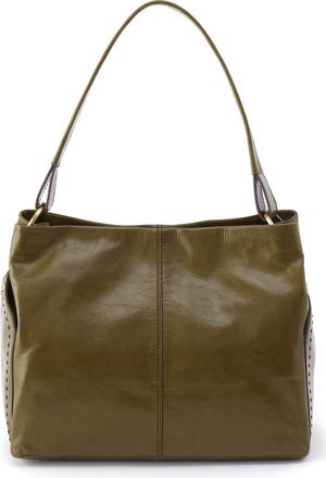 Hobo Seneca Leather Shoulder Bag in Olive Veil at Nordstrom