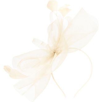 San Diego Hat Company Fascinator with Feathers in Ivory at Nordstrom Rack