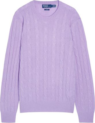 Polo Ralph Lauren Cable-knit Cashmere Jumper - Purple - XL