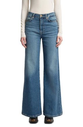 7 For All Mankind Jo Ultra High Waist Wide Leg Jeans in Sea Level at Nordstrom, Size 26