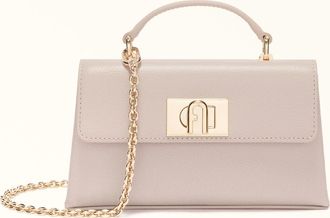 Furla 1927 Mini Bag Corolla Pink Textured Leather Woman