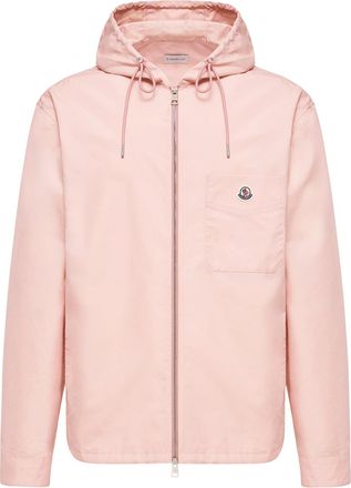 Moncler Moncler Cotton Blend Poplin Shirt Jacket, Men, Pink, Size: Xxl