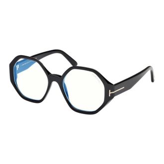 Tom Ford FT5967-B 001 Shiny Black/Clear Blue Light Block 53mm