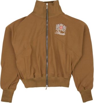 Rhude Brentwood embroidered bomber jacket - men - Cotton - S - Brown