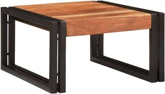 vidaXL Estante De Ba&ntilde;o 40 X 50 X 23 Cm Madera De Mango S&oacute;lida, Hierro Vidaxl