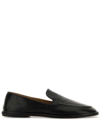 The Row slip-on round-toe loafers - Black