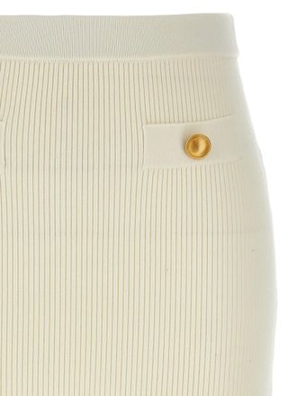 Alessandra Rich Wool Midi Womens Skirt