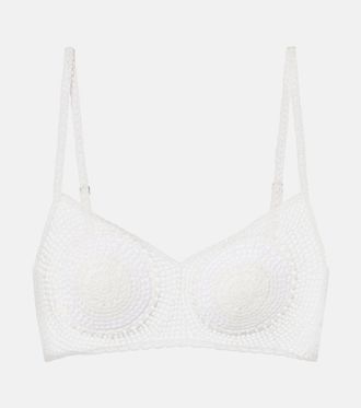 Magda Butrym Crochet cotton bra