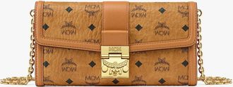MCM Tracy Wallet on Chain in Visetos in Cognac at Nordstrom